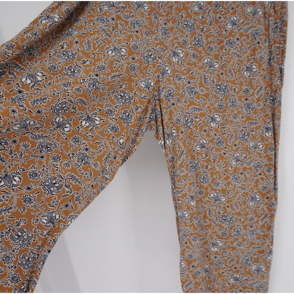 J Jill Pants Womens Large Petite Floral Wide Leg Bohemian Vacation Beach - Picture 6 of 11